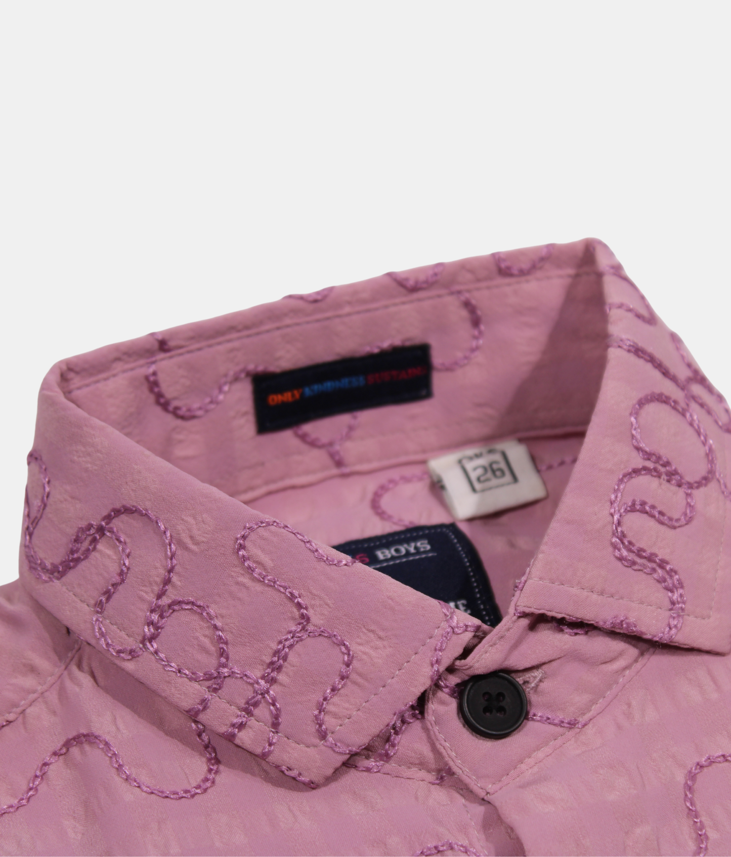 OKS Pink Boys Shirt and Shorts Set