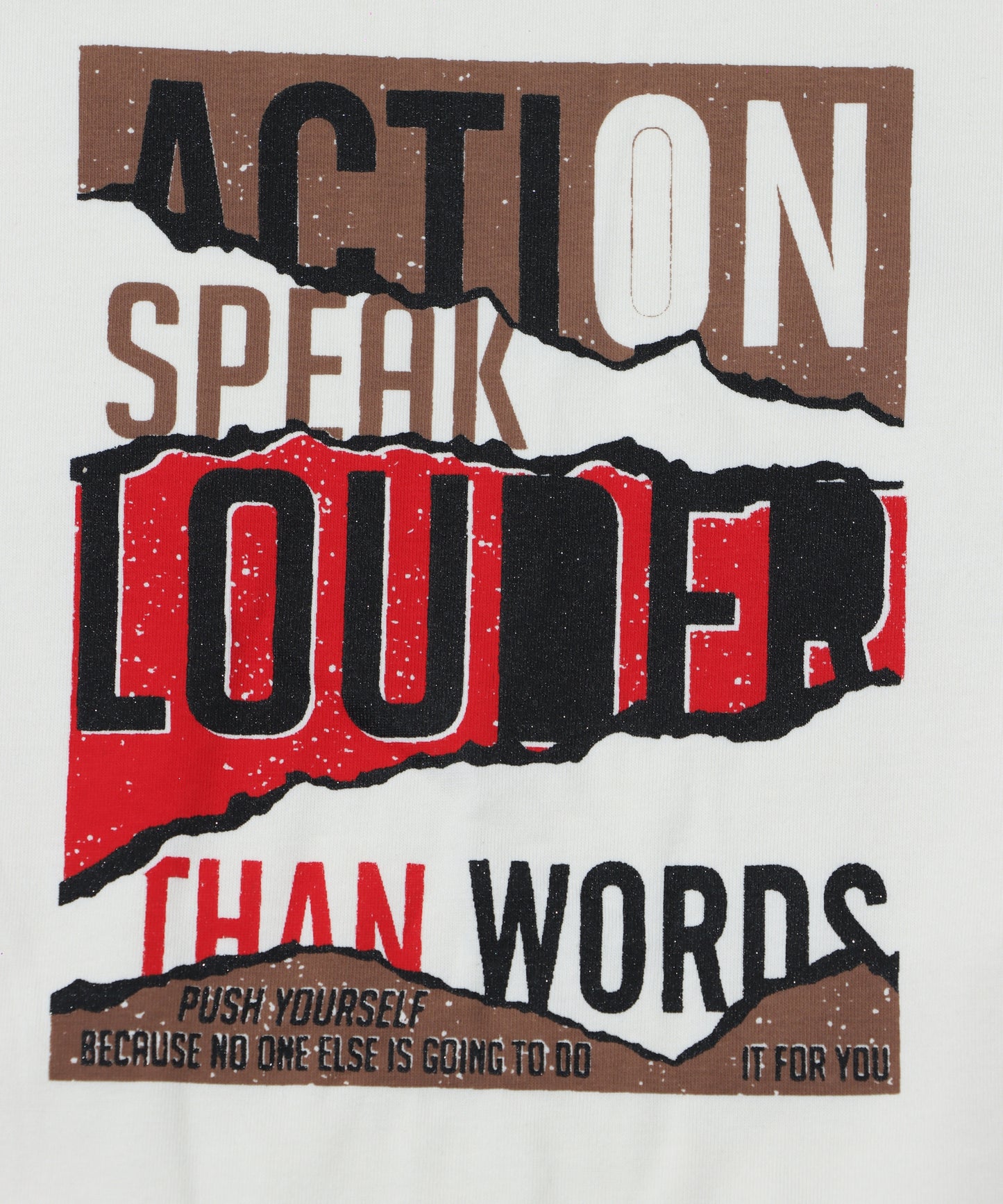 Danaboi White Motivational Print Boys T-Shirt