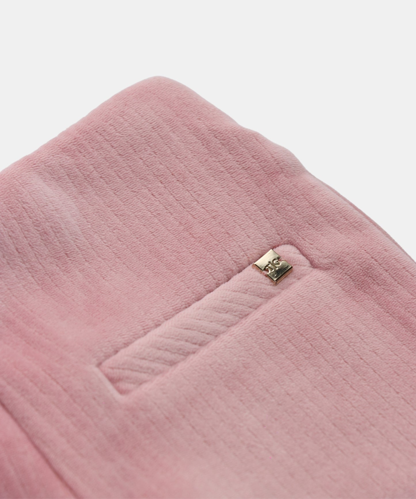 Tiny Girl Pink Ribbed Velvet Flare Pants