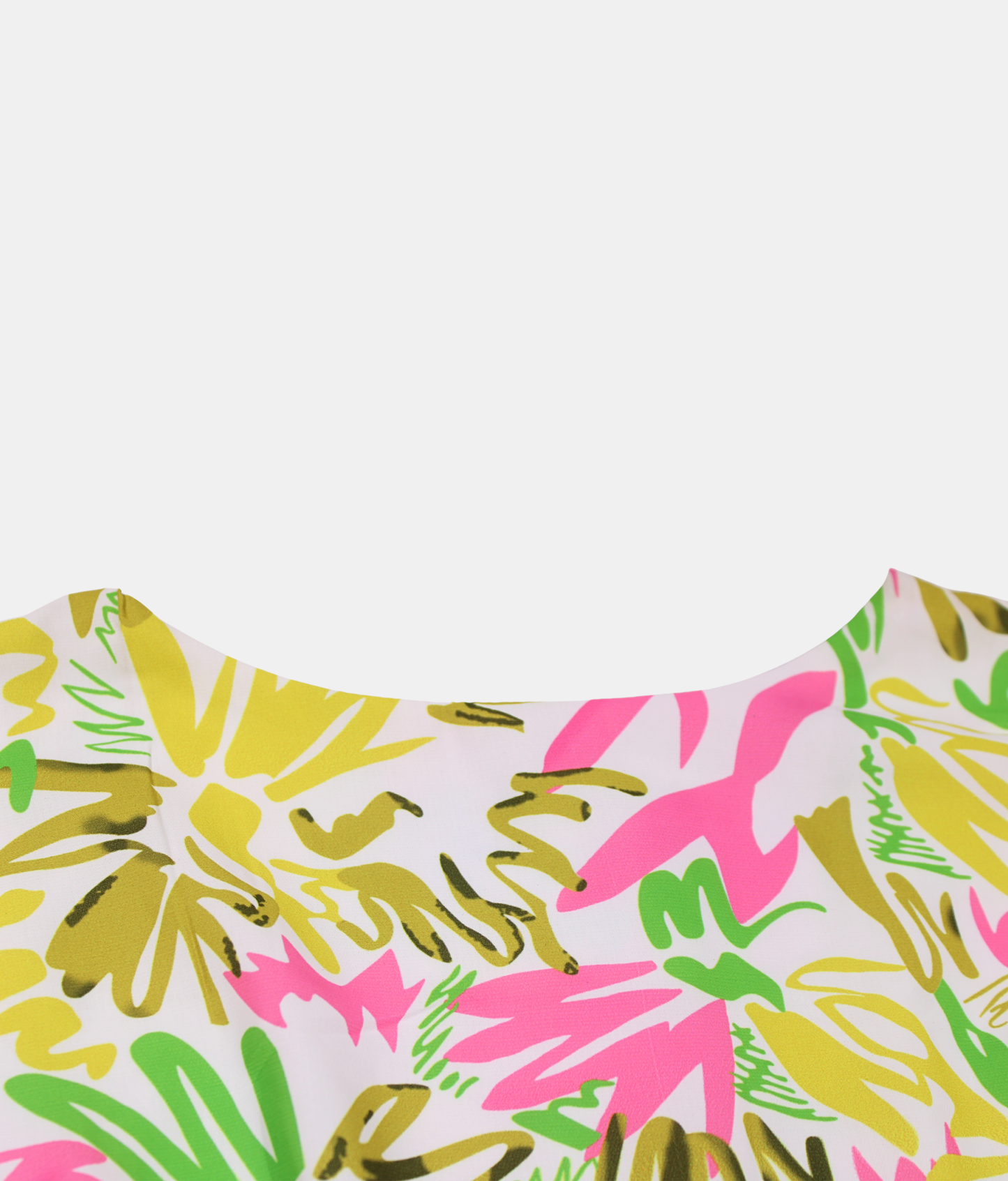 Tiny Girl Pink Yellow Floral Girls Dress