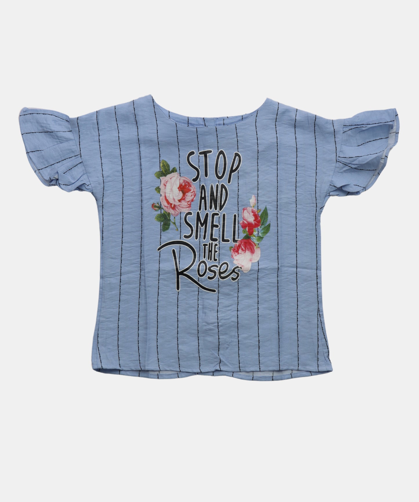 Tiny Girl Printed Ruffle Sleeve Top