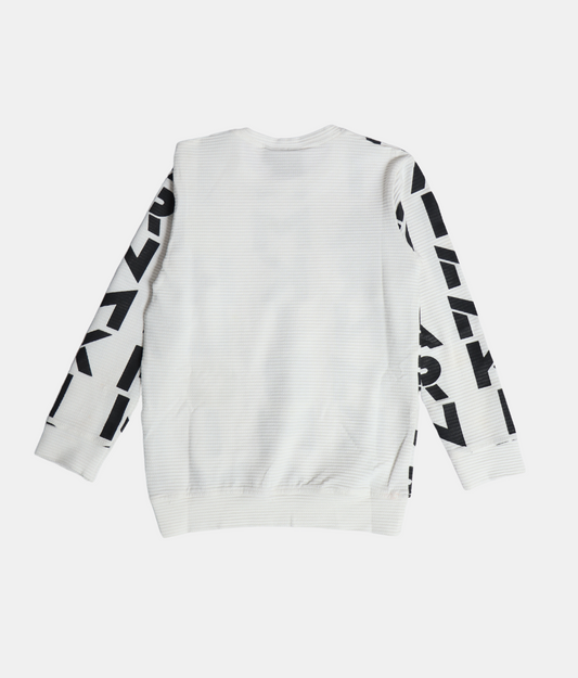 Danaboi White Graphic Print Boys T-Shirt Full Sleeve