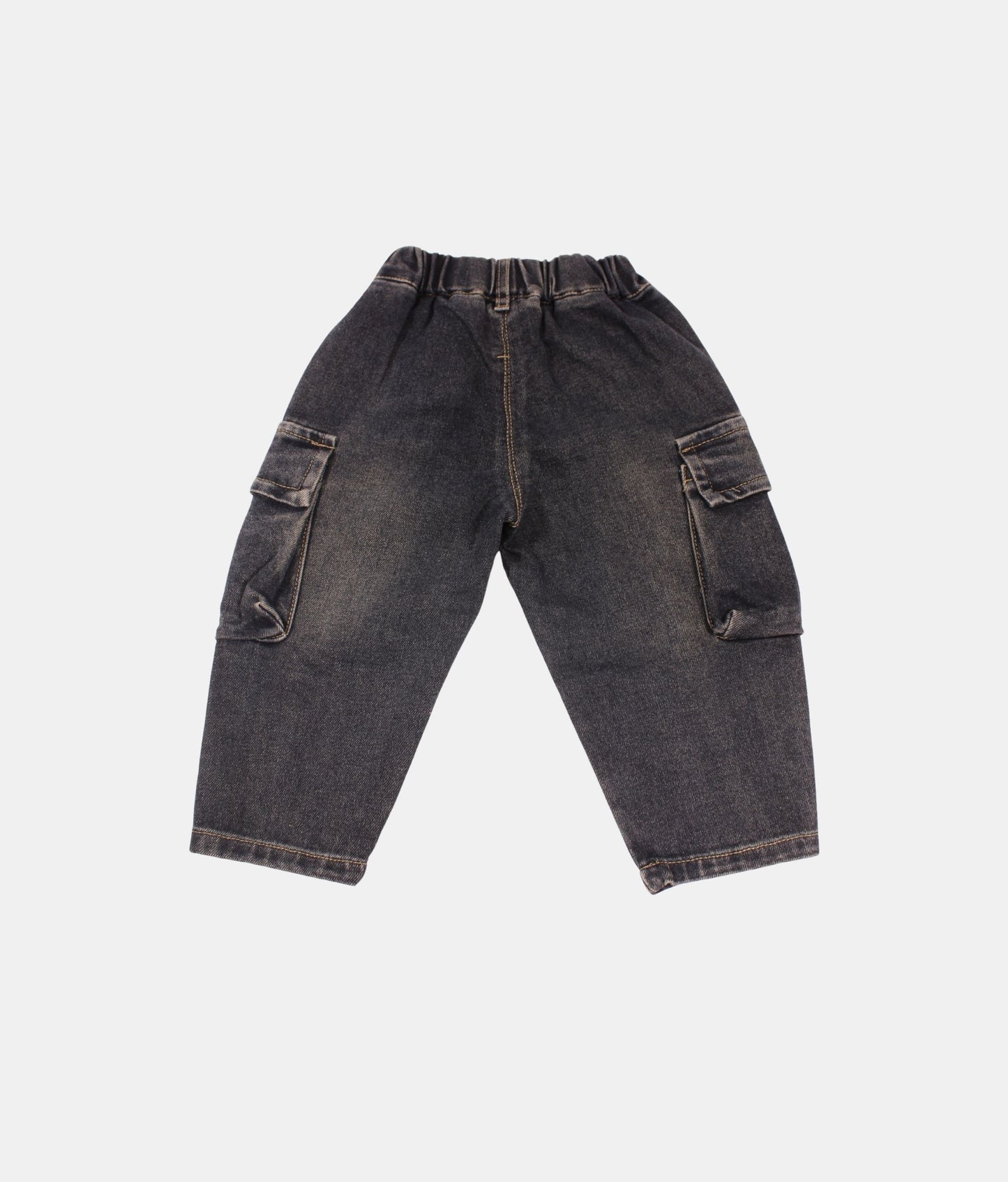 DAPP Black Washed Boys Cargo Jeans
