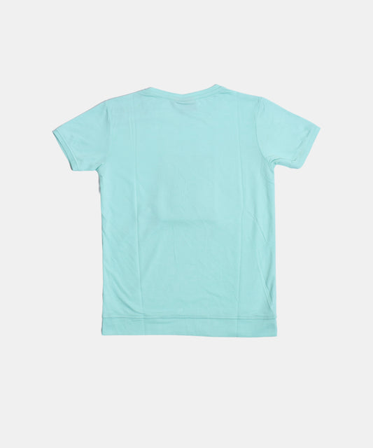Danaboi Aqua Blue "New York" Buckle Patch T-Shirt