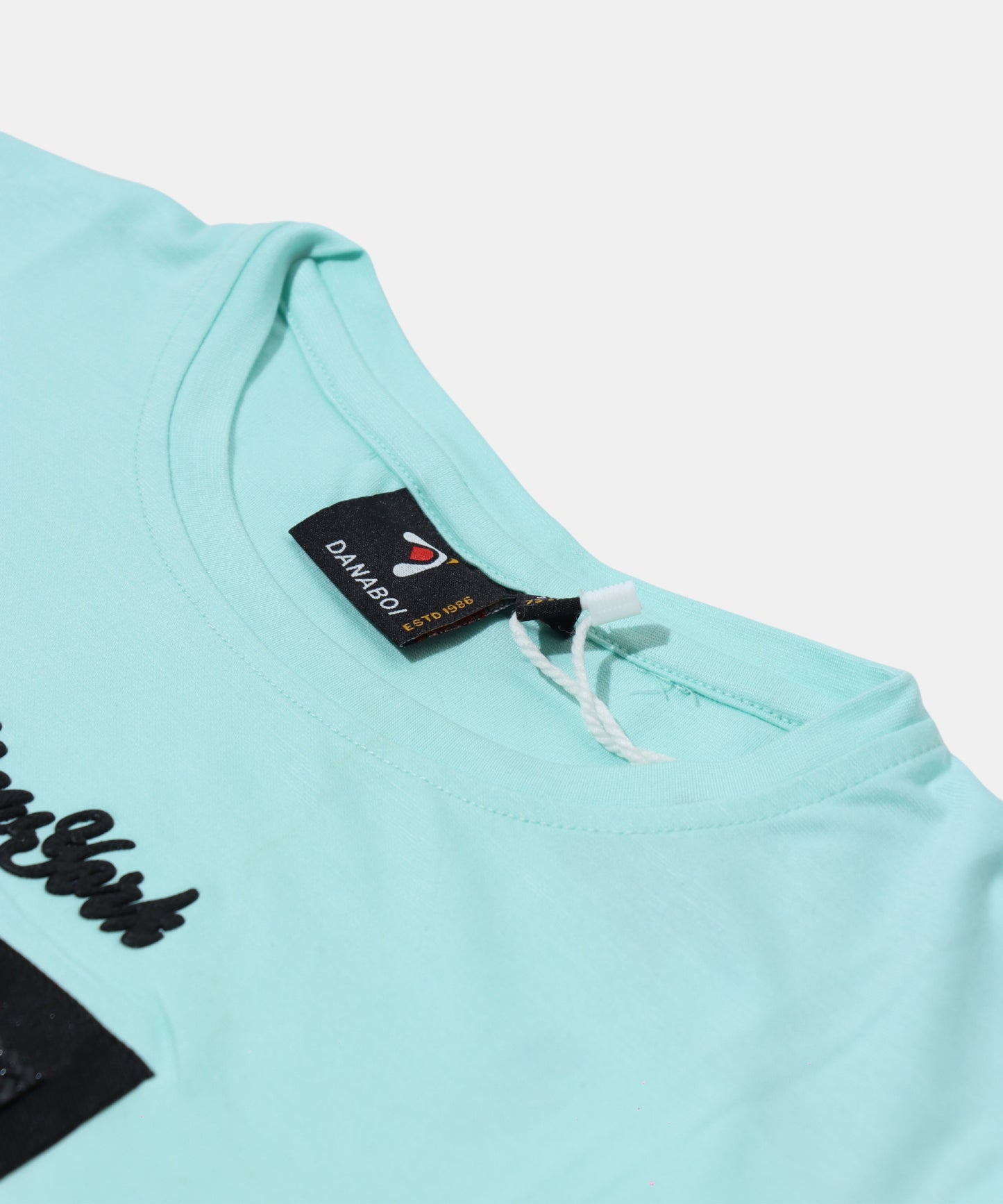 Danaboi Aqua Blue "New York" Buckle Patch T-Shirt