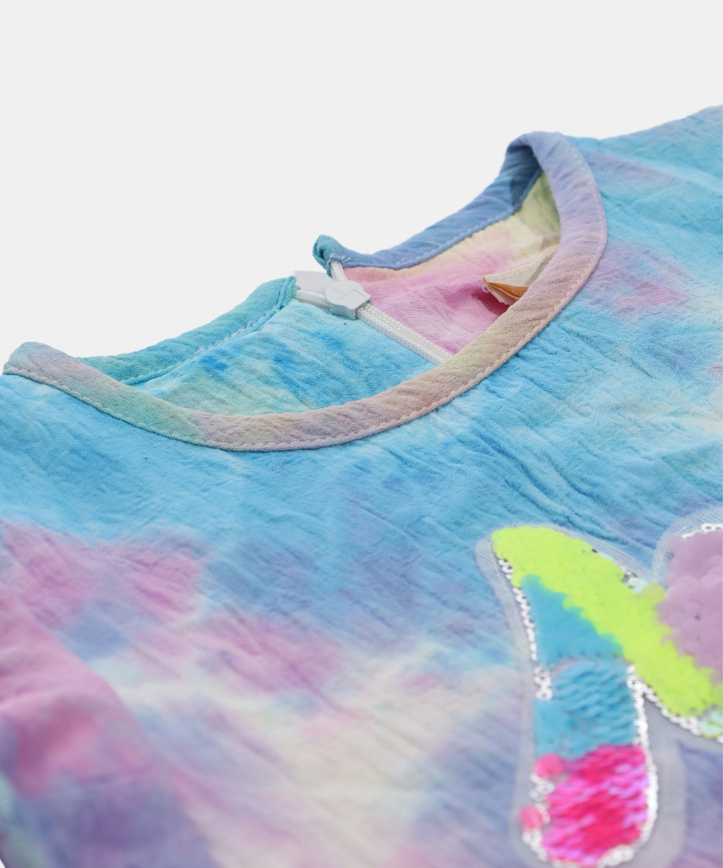 Tiny Girl Rainbow Tie-Dye Girls Top