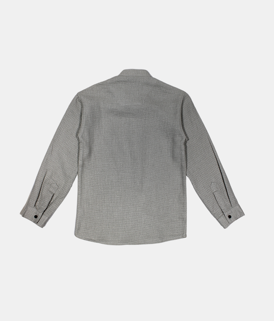Danaboi Grey Textured Boys Kurta Shirt