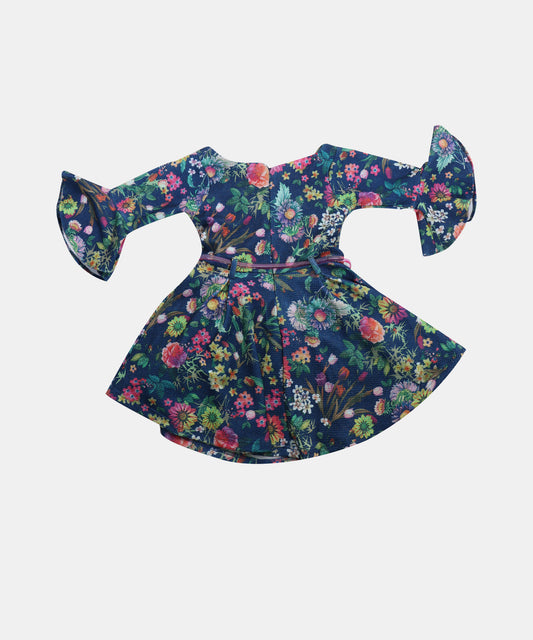 Tiny Girl Multi-Color Floral Girls Frock