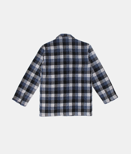 Danaboi Navy Blue & White Checked Boys Shirt