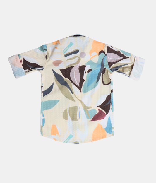 Danaboi Pastel Abstract Boys Shirt with Long Sleeves