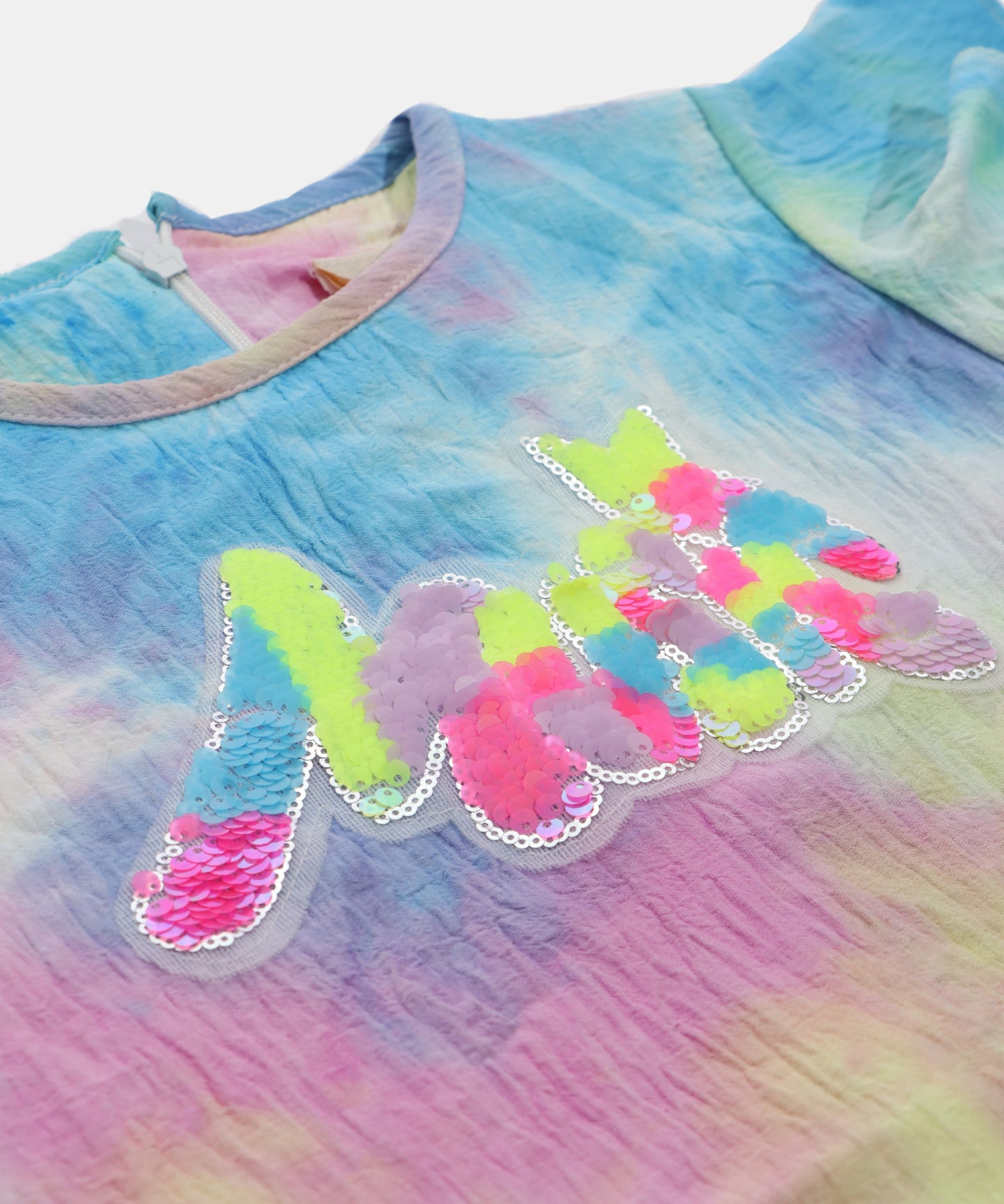 Tiny Girl Rainbow Tie-Dye Girls Top
