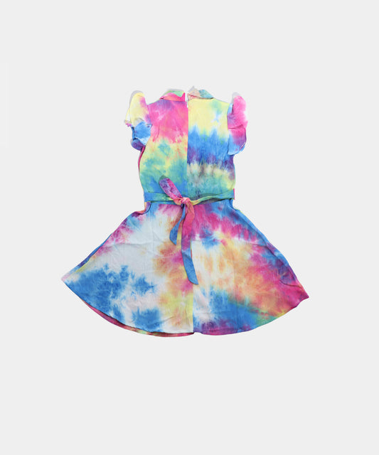 Tiny Girl Multi-Color Tie Dye Girls Dress