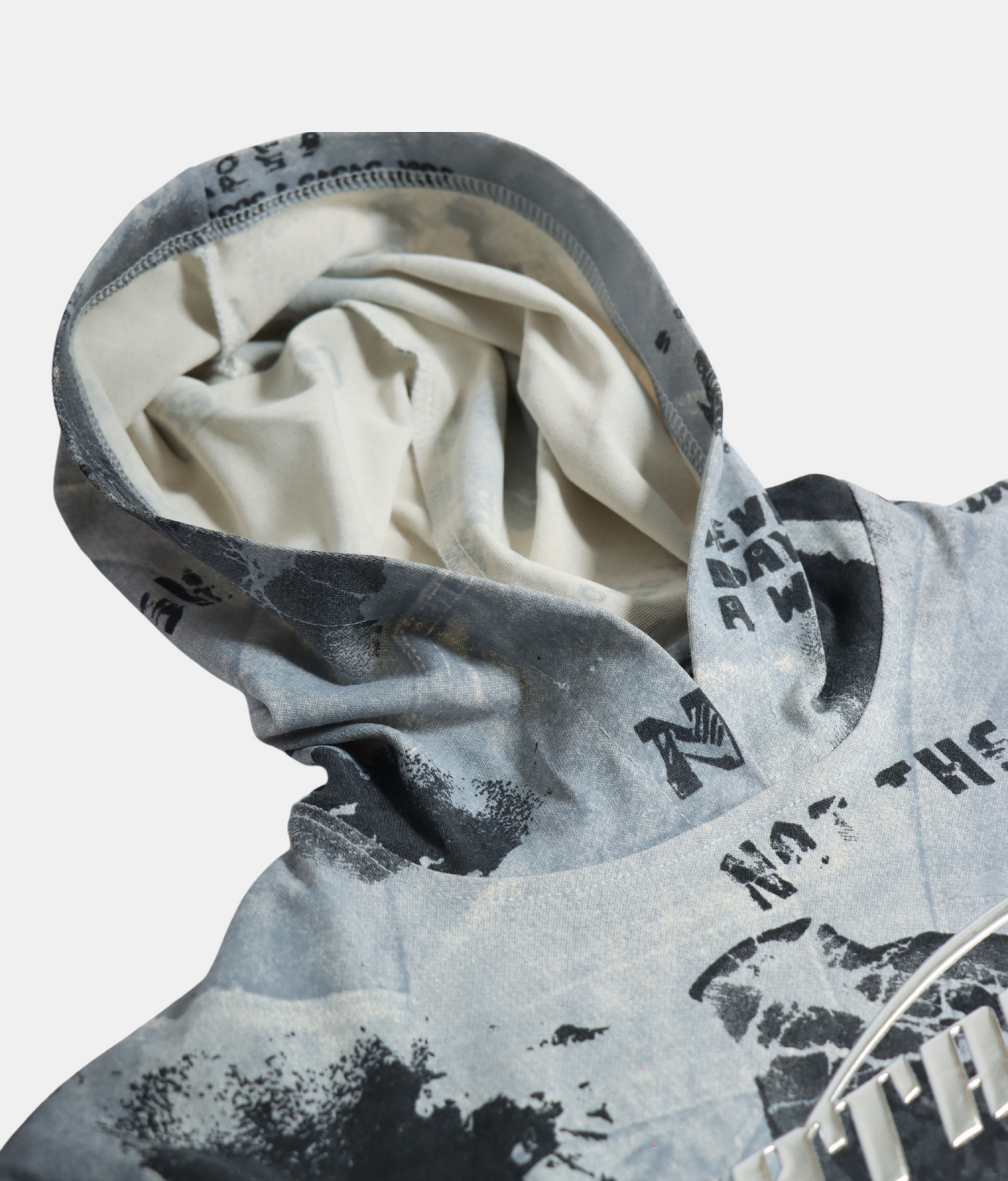 Danaboi Grey & Black Urban Style Boys Hoodie