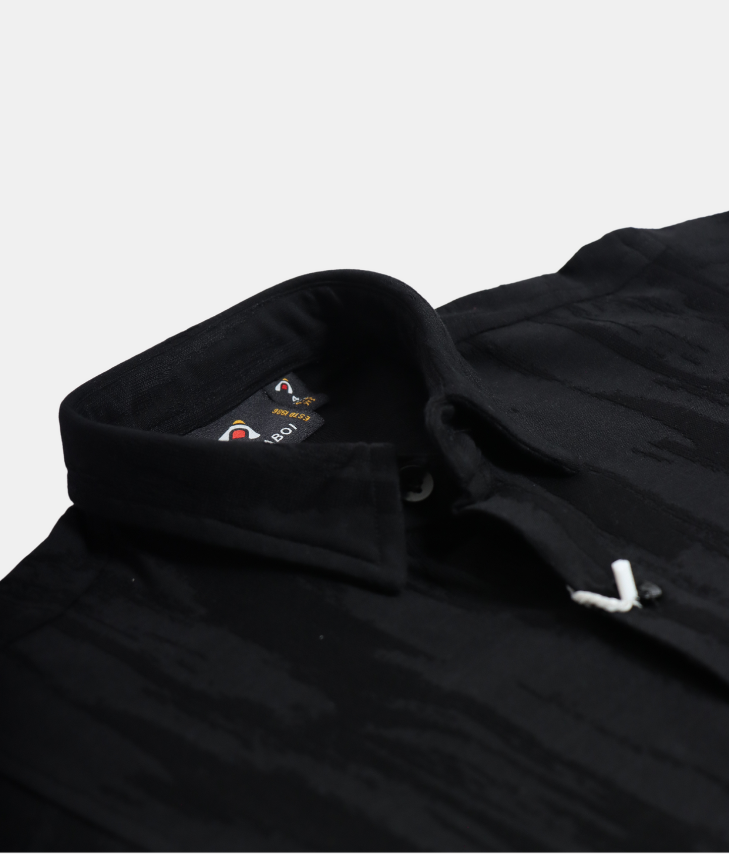 Danaboi Black Boys Shirt with Roll Up Sleeves