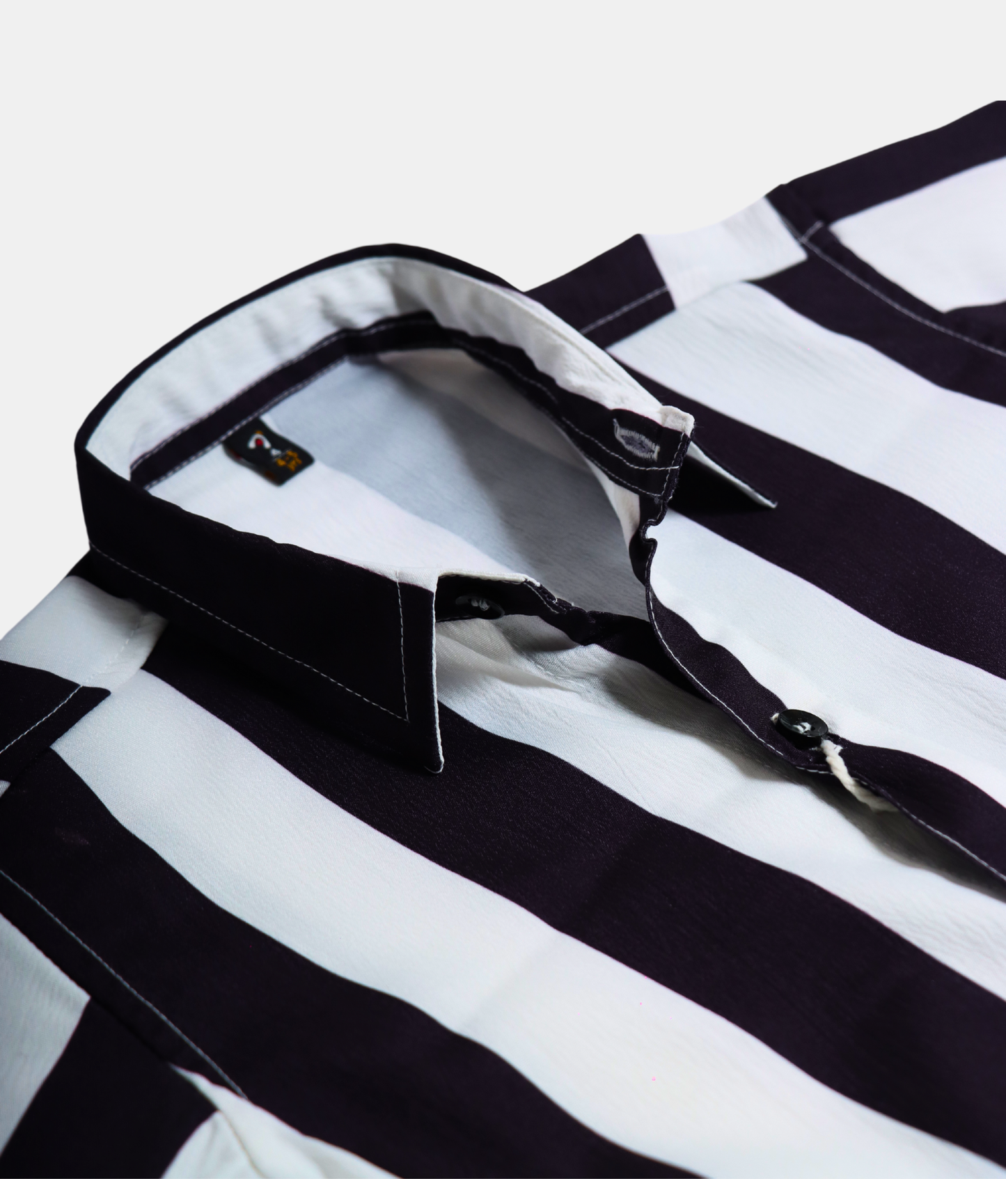 Danaboi Black & White Striped FullSleeve Boys Shirt