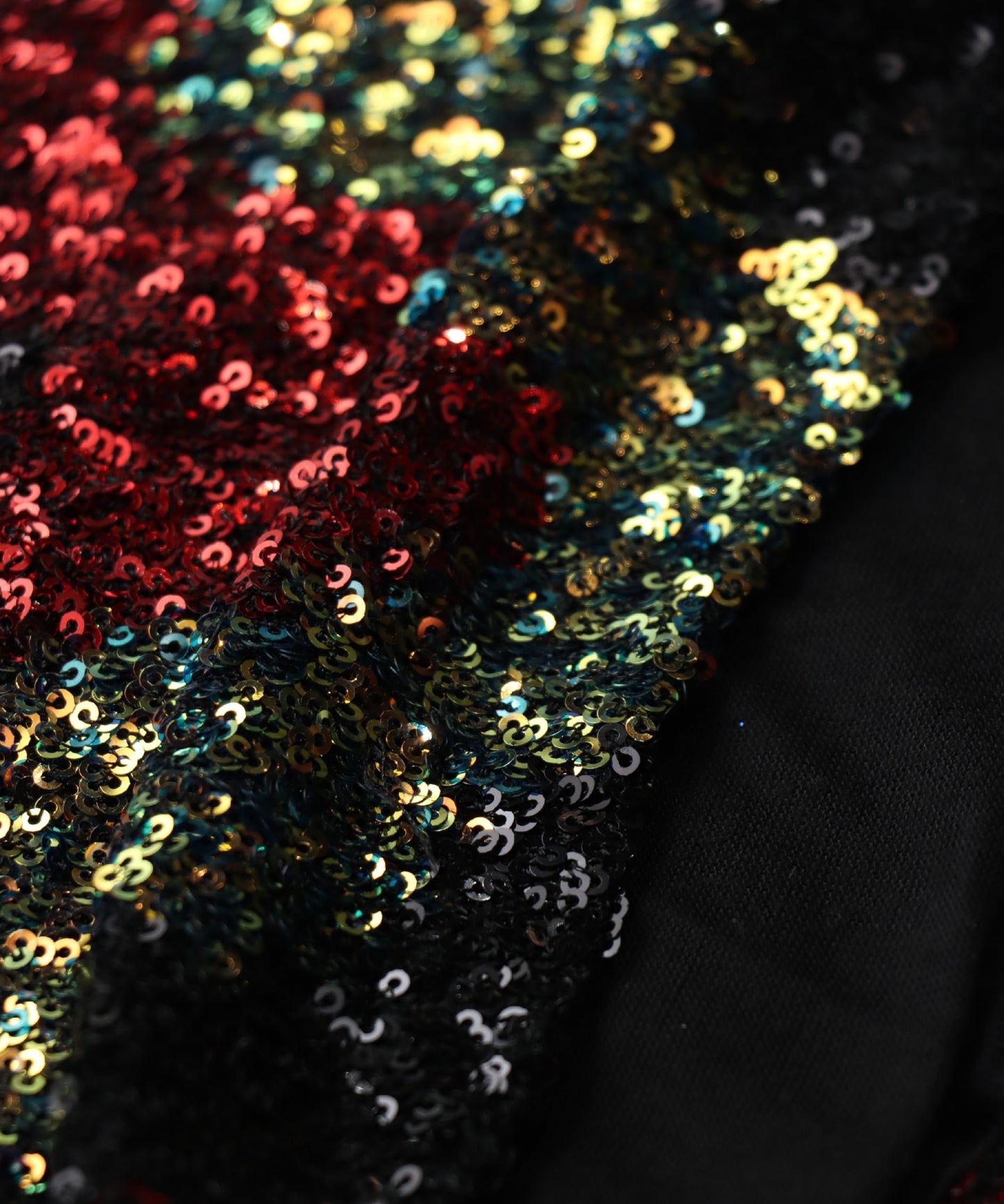 Tiny Girl Black & Red Sequin Girls Party Dress