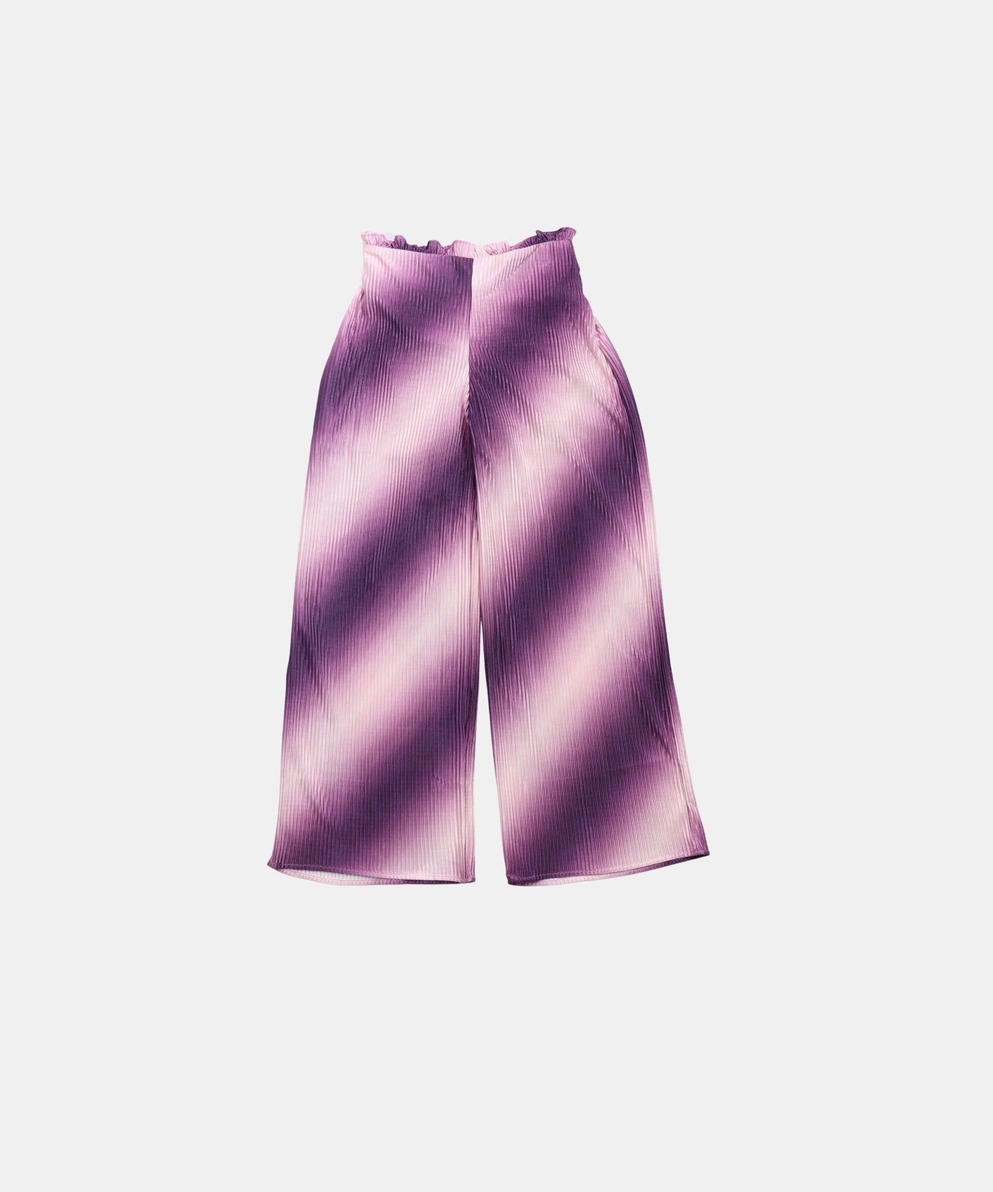 Tiny Girl Purple Pleated Girls Top and Pants Set