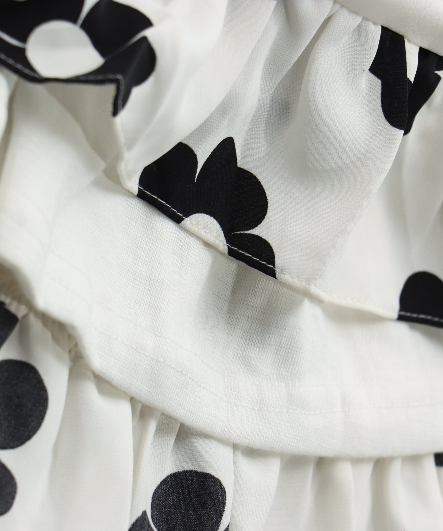 Tiny Girl Black and White Striped Girls Dress with Embroidered Owl