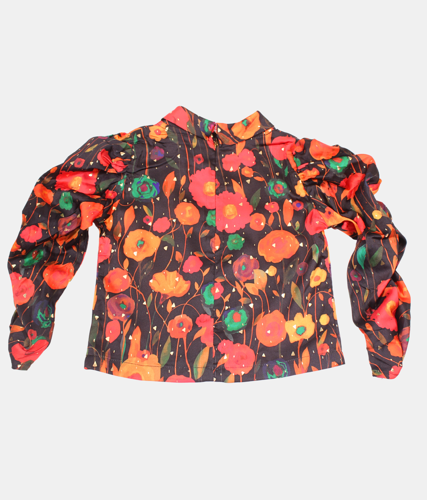 Tiny Girl Red Floral Girls Top & Pants Set