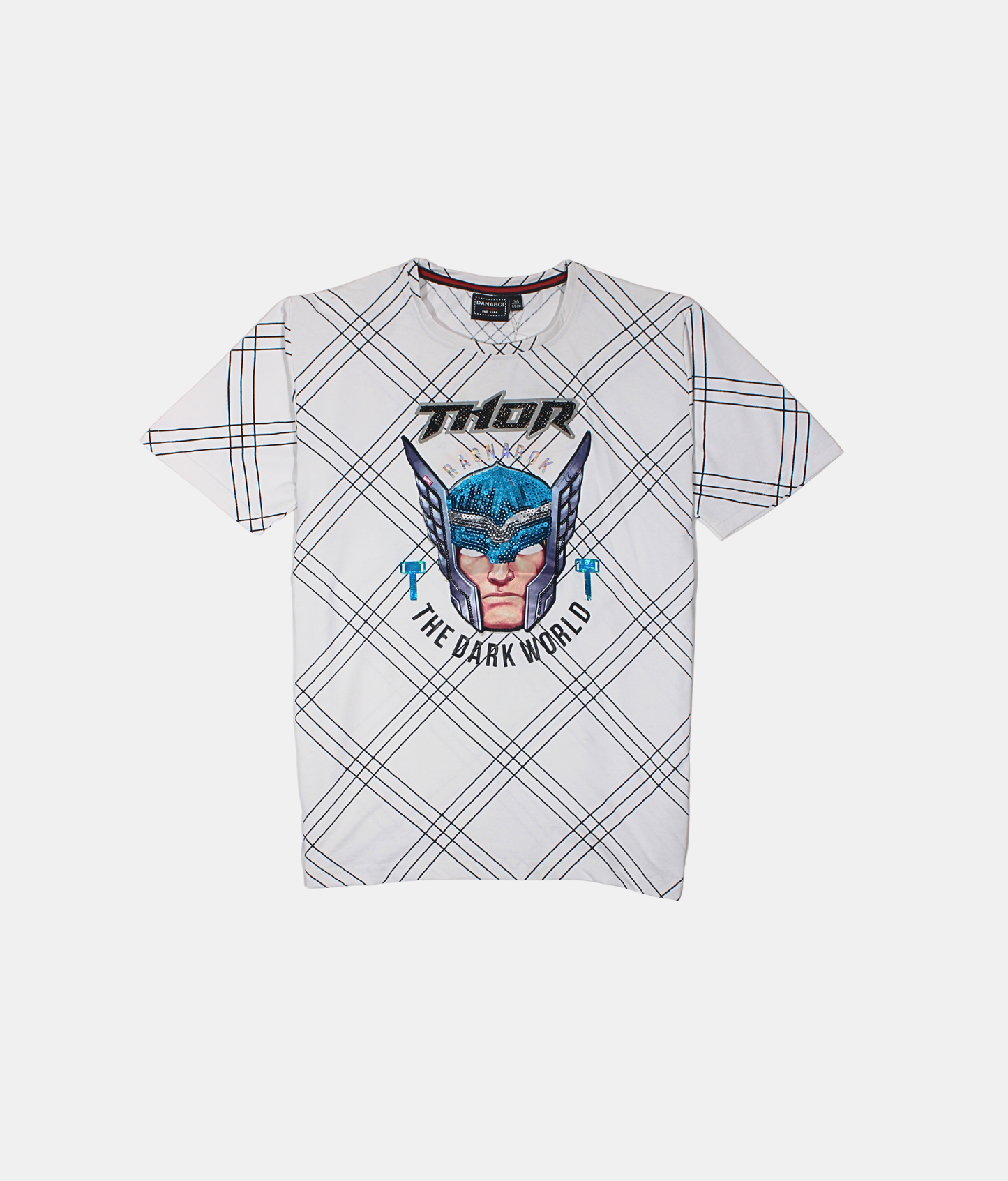 Danaboi White Thor Print Boys T-Shirt