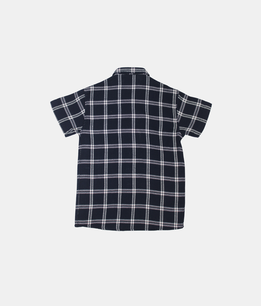 Danaboi Black & White Checked Boys Shirt