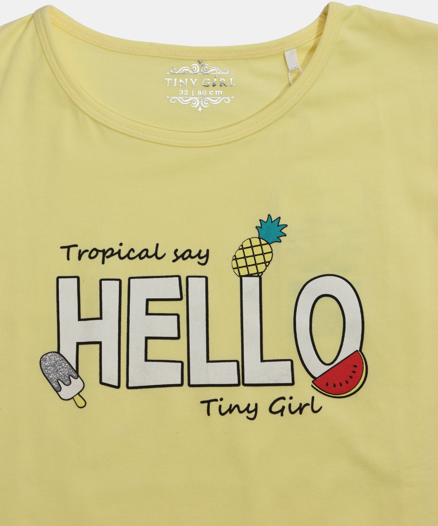 Tiny Girl Bright Tie-Knot Girls Top
