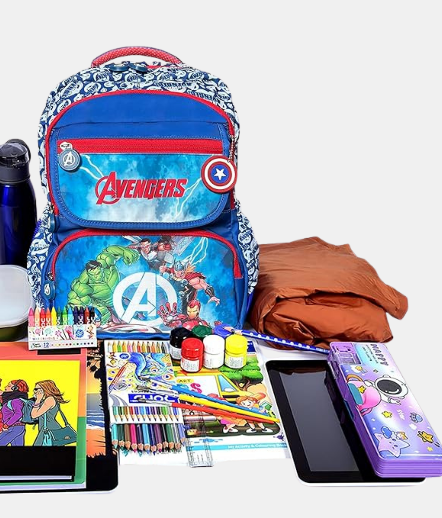 Karston Blue Avengers Action Kids Backpack