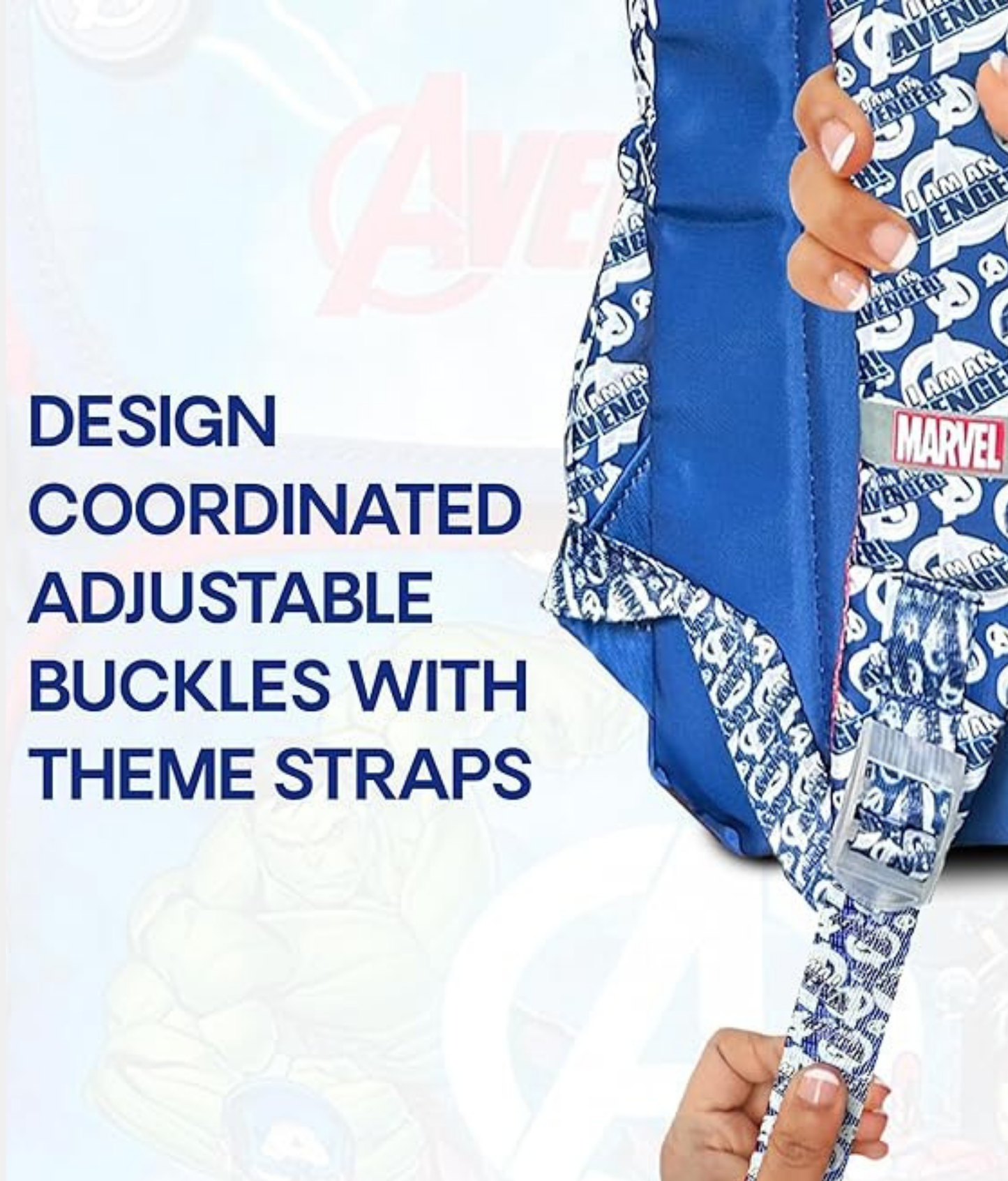 Karston Blue Avengers Action Kids Backpack