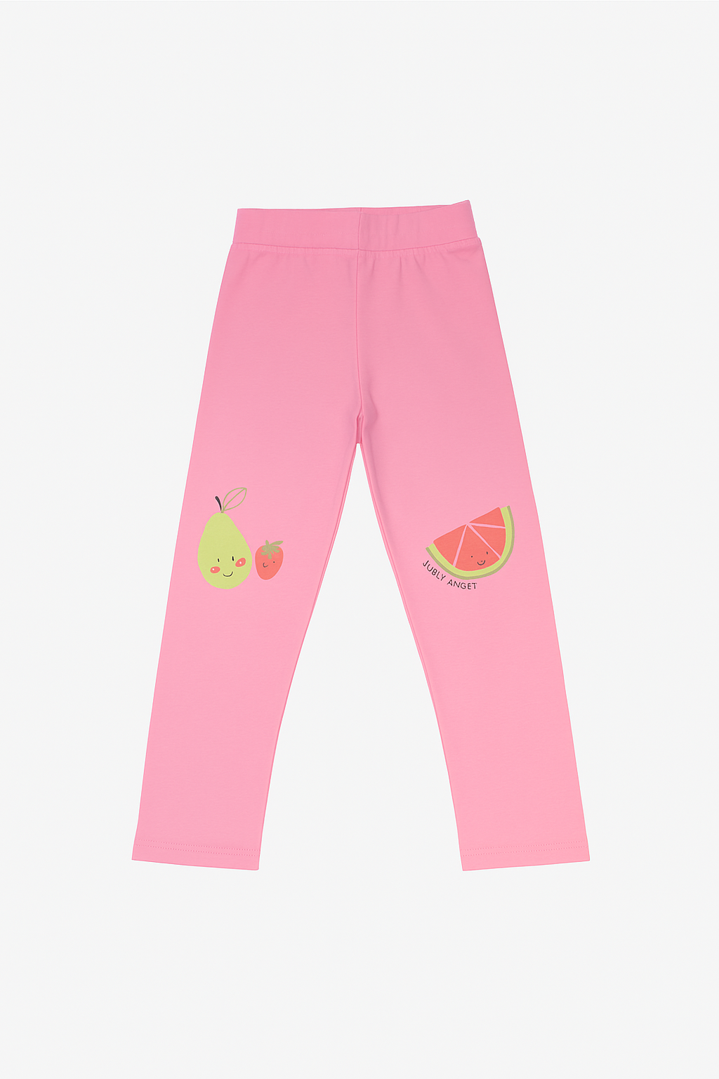 Little Kangaroo Pink Fruit Print Girls Leggings