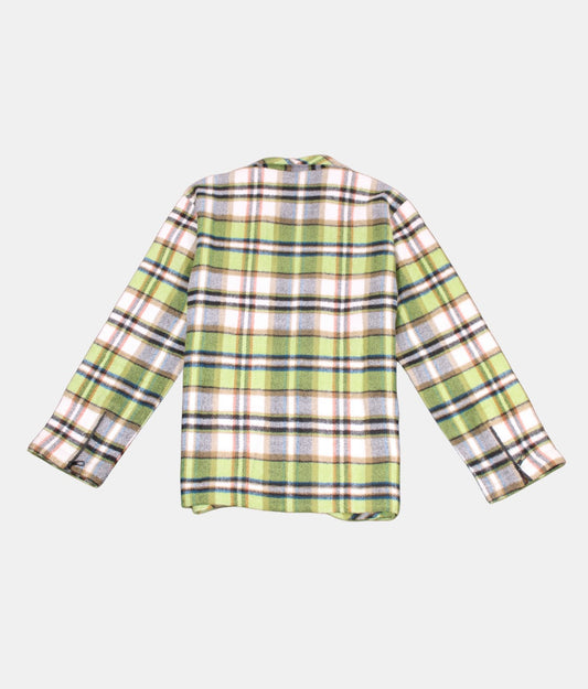 Danaboi Green Checked Boys Winter Jacket