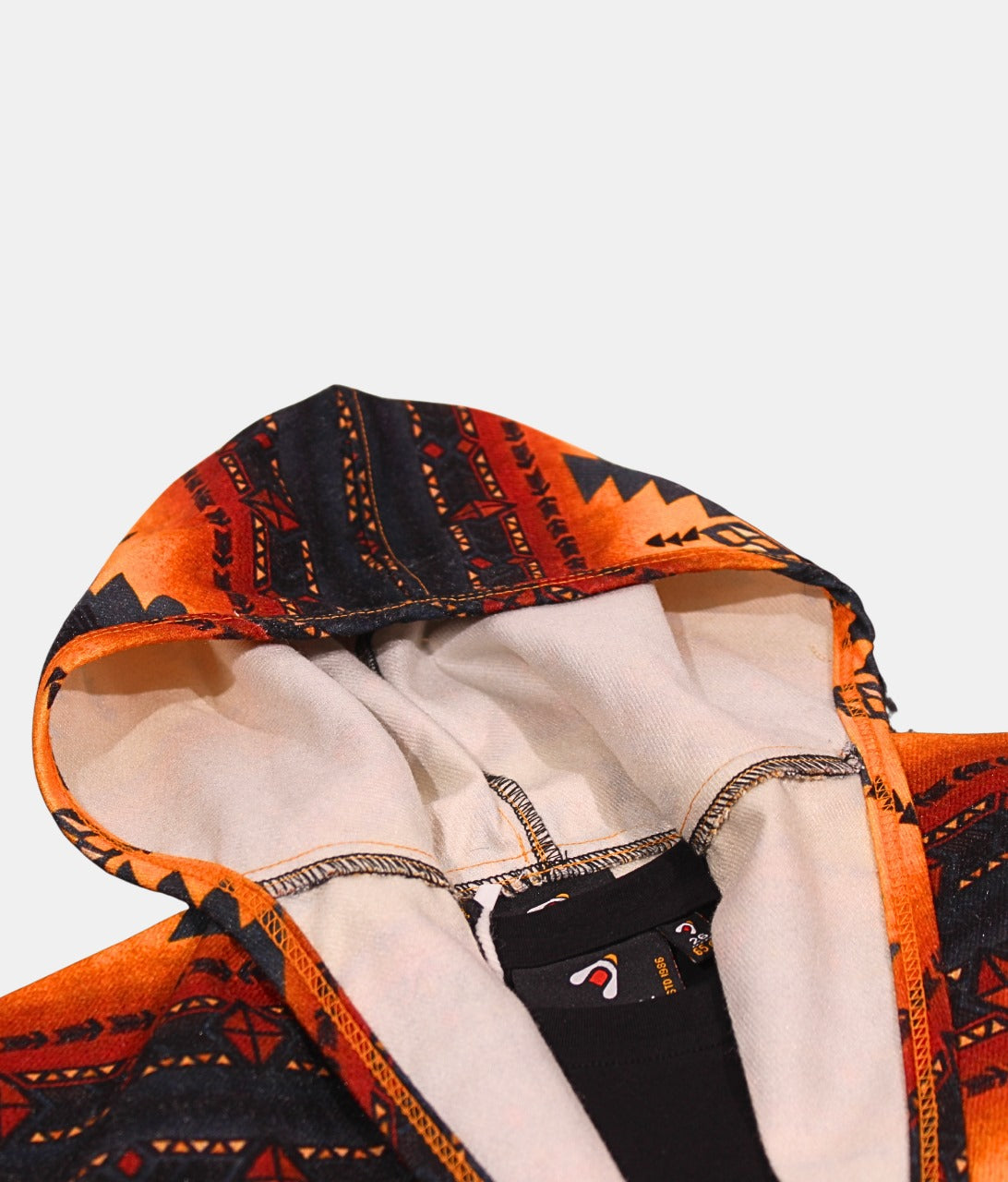 Danaboi Orange & Blue Tribal Print Boys' Hoodie with Black T-Shirt