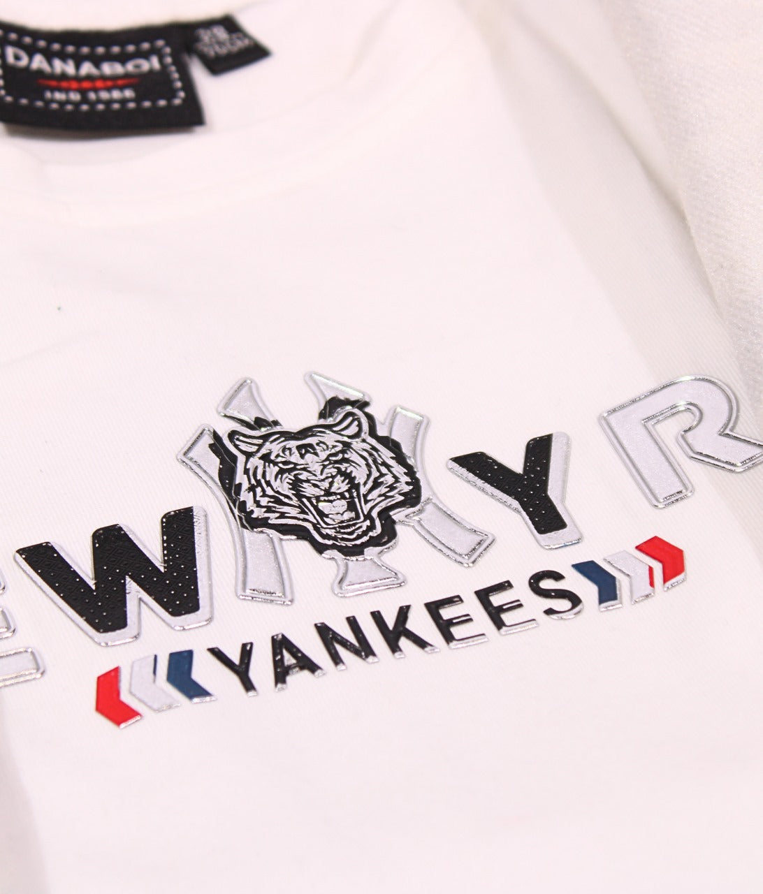 Danaboi Grey Printed Boys Hooded Cardigan with White T-Shirt