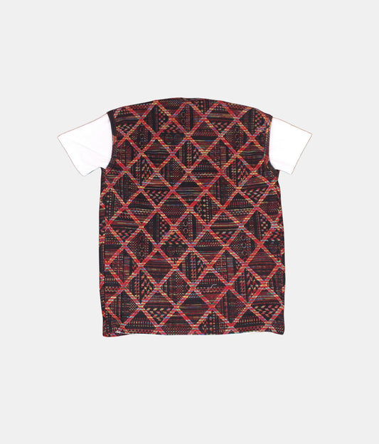 Danaboi Multi-color Patterned Boys' T-Shirt with Open Vest