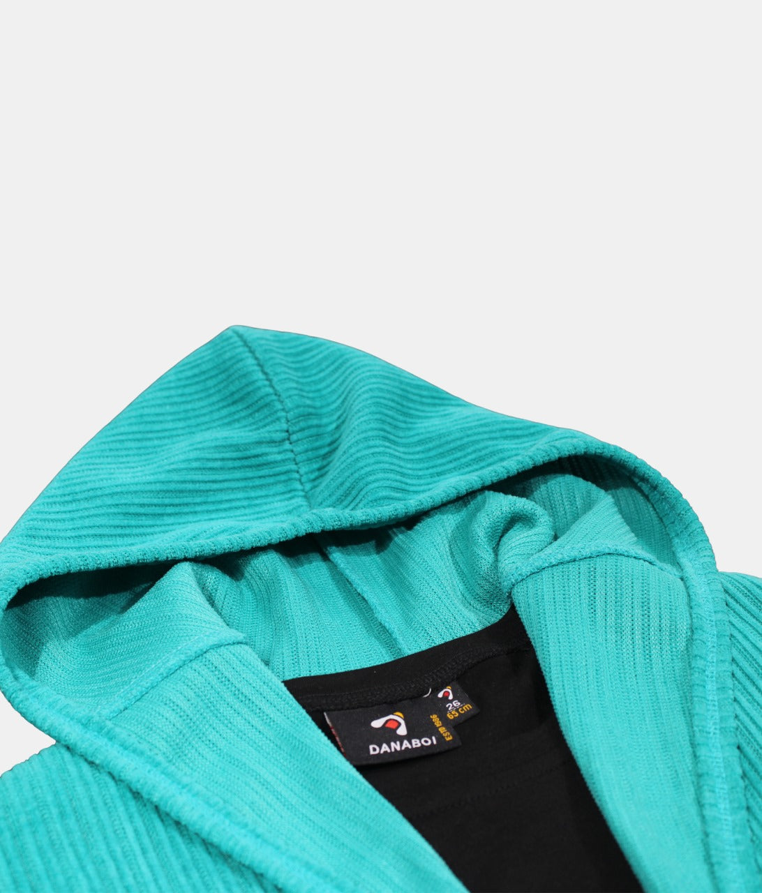 Danaboi Aqua Blue Boys Hooded Cardigan with Black T-Shirt
