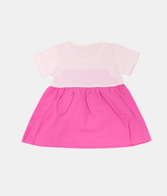 Dapp Pink Floral Strap Girls Dress