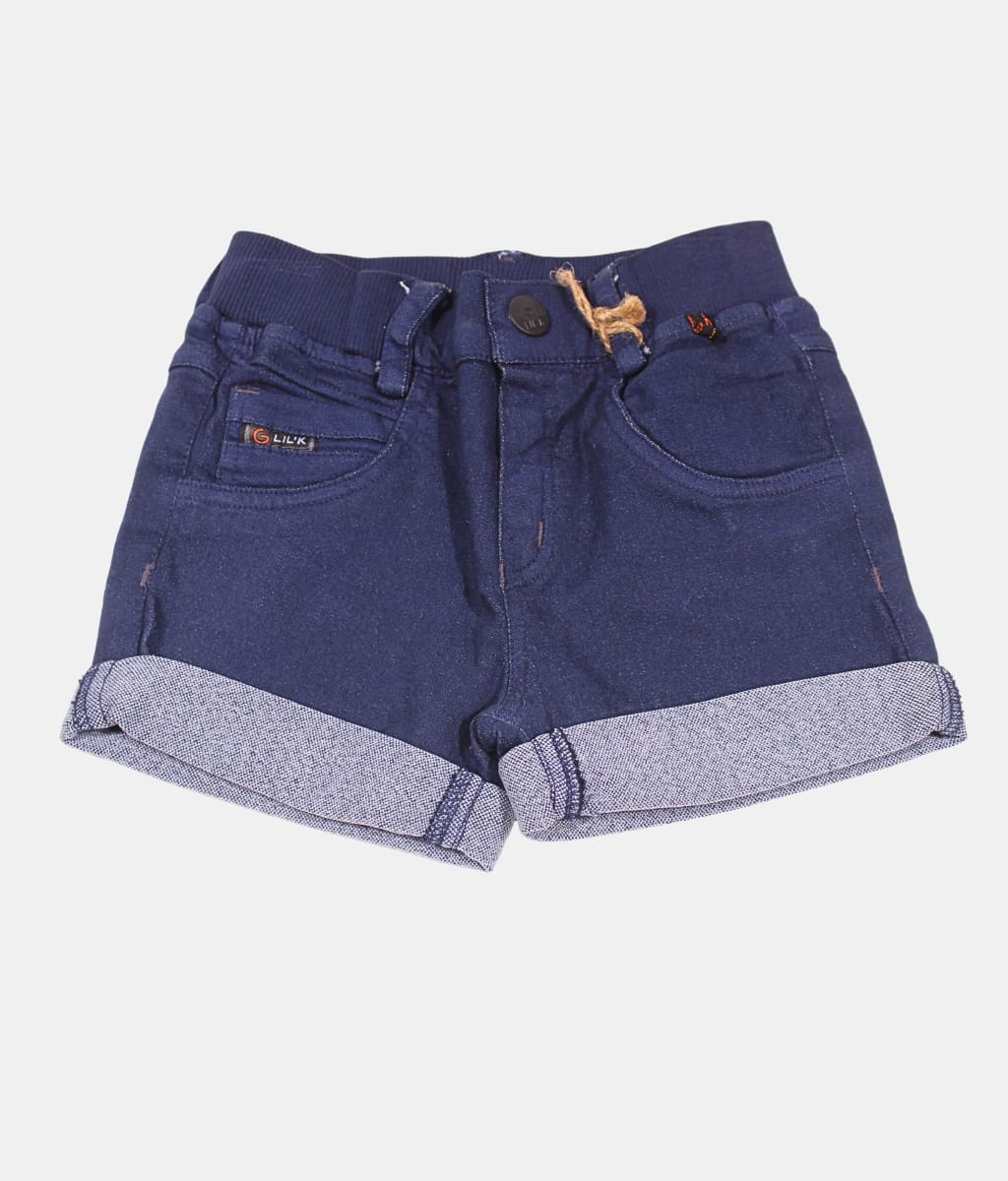 Little kangaroo Dark Blue Kids Denim Shorts