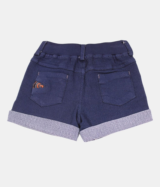 Little kangaroo Dark Blue Kids Denim Shorts