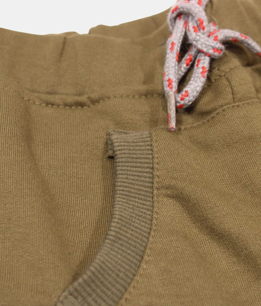 Little kangaroo Brown Kids Shorts with Side Stripes