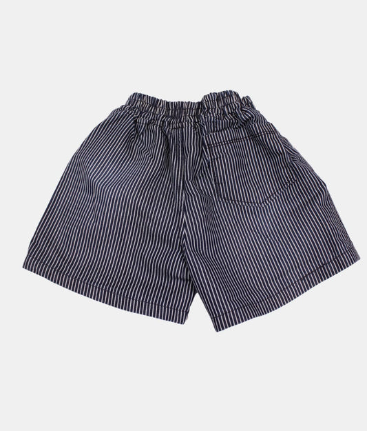 Little Kangaroos Black Striped Boys Shorts