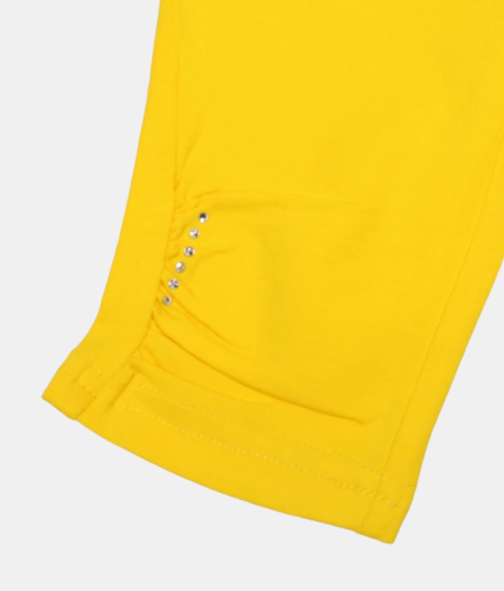 Tiny Girl Yellow Girls Capri Pants
