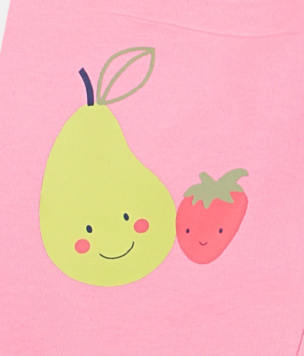 Little Kangaroo Pink Fruit Print Girls Leggings