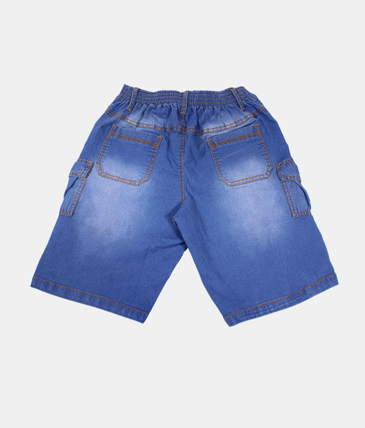Little kangaroo Blue Boys Denim Cargo Shorts
