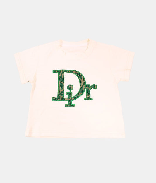 Dapp Green Printed Boys Co-ord Set with Bag