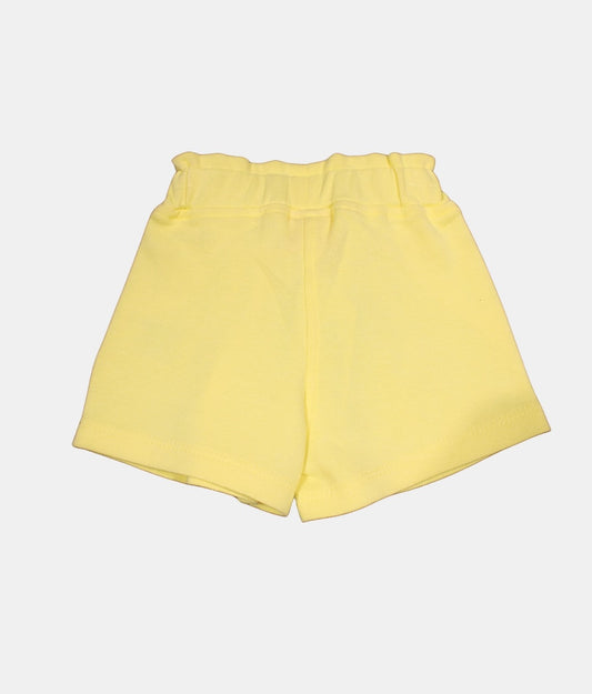 Play Yellow Pleated Kids Shorts