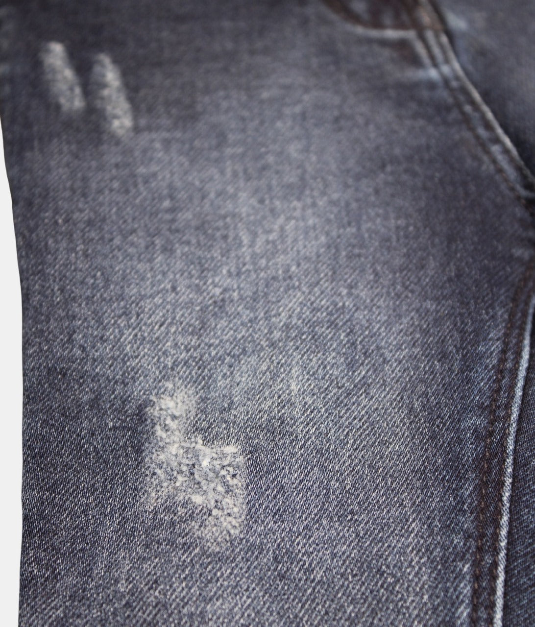 Dark Blue Distressed Kids Jeans