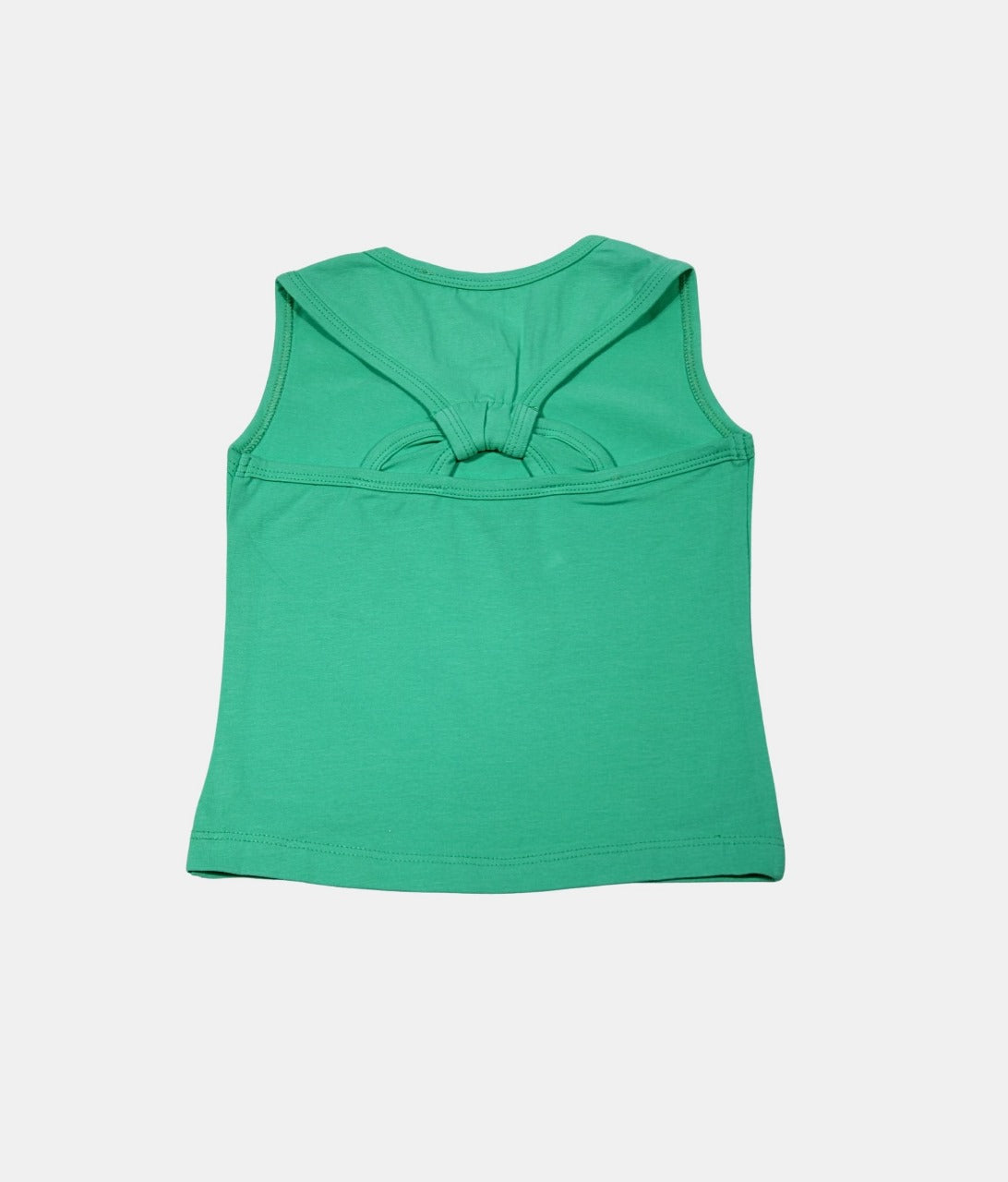 Tiny Girl Green Printed Kids Vest