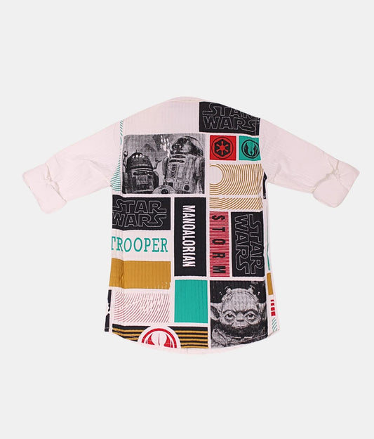 Danaboi White Star Wars Kids Shirt