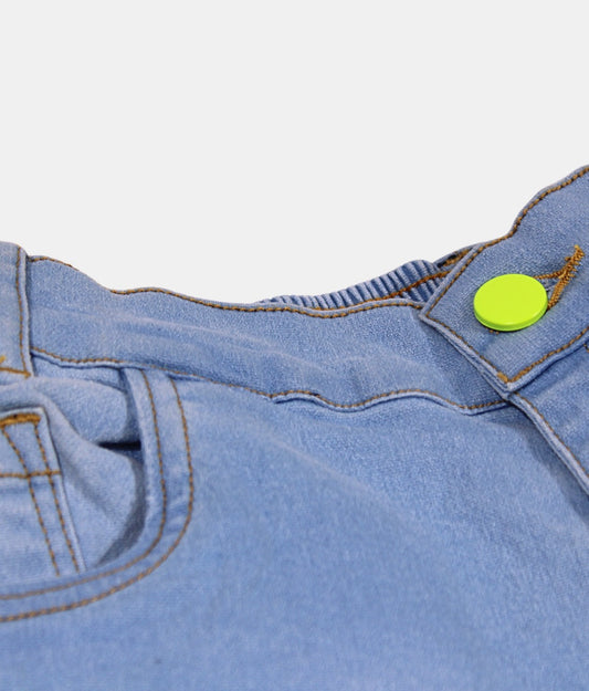 Little kangaroo Light Blue Washed Boys Denim Shorts