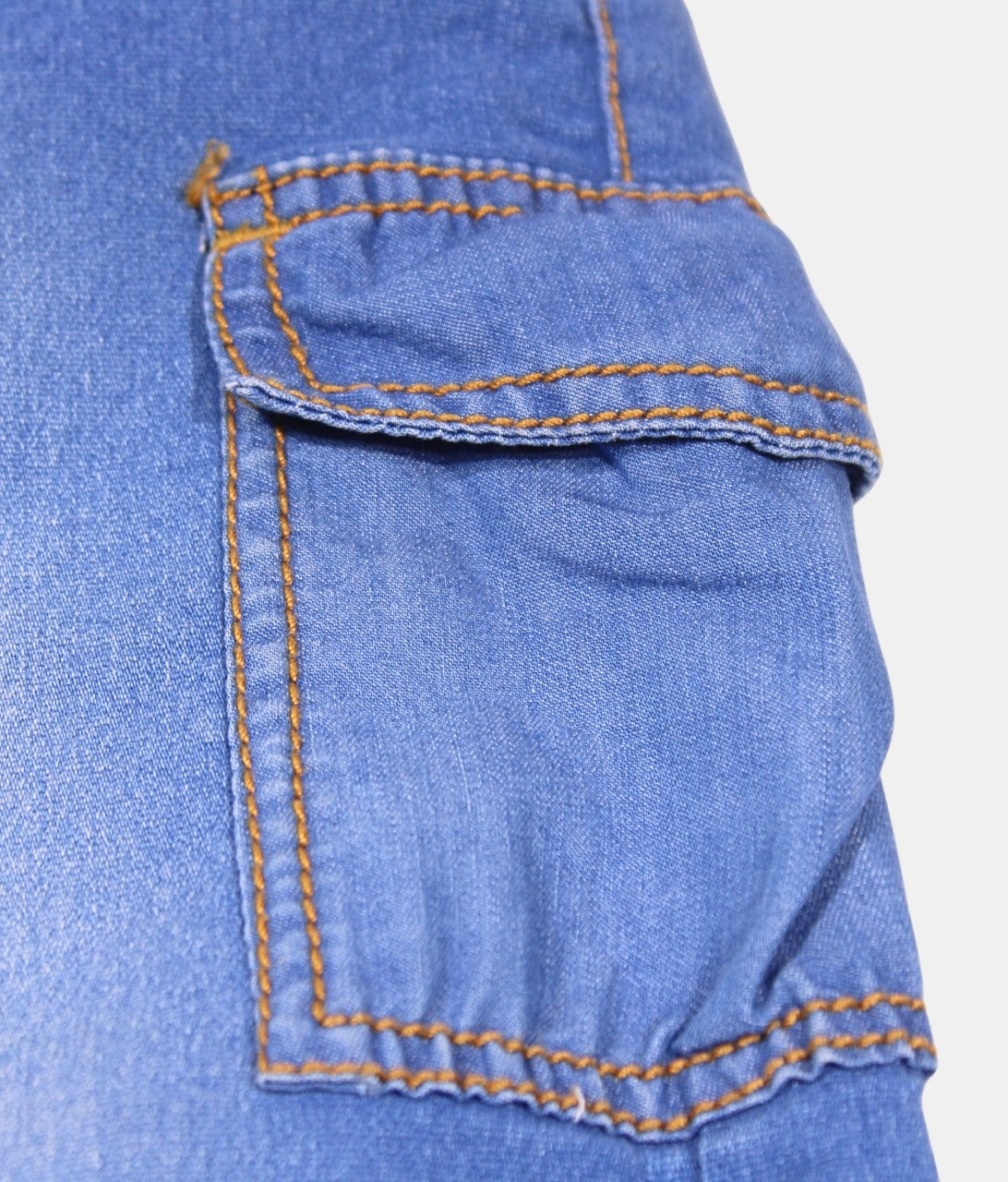 Little kangaroo Blue Boys Denim Cargo Shorts