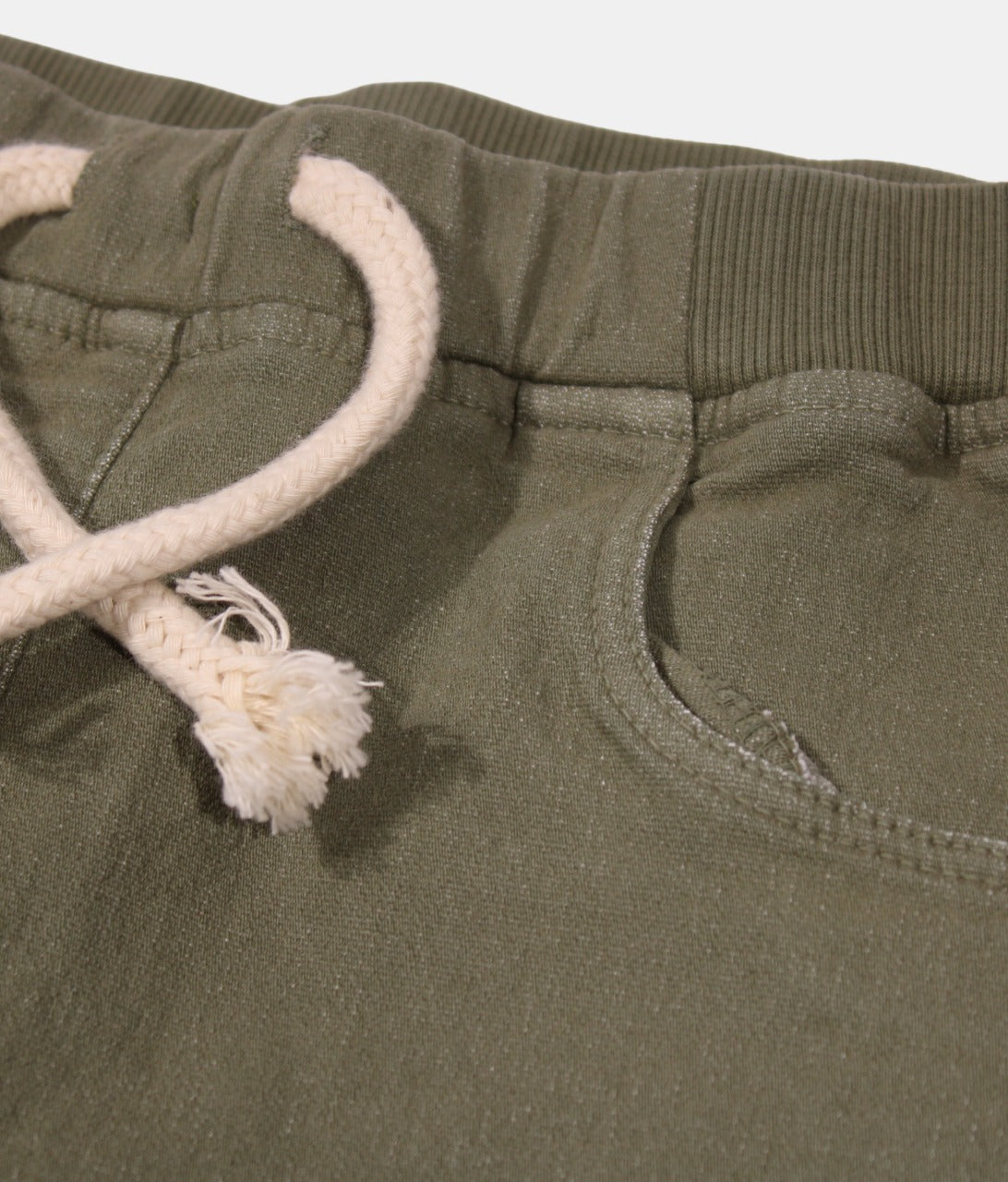 Little Kangaroos Olive Green Boys Rolled Hem Shorts